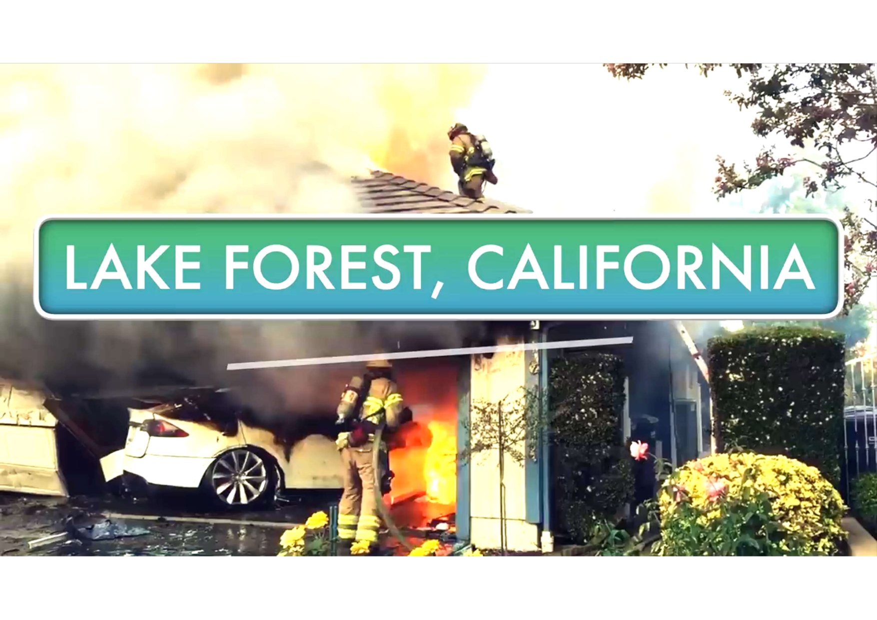 EV fire. 