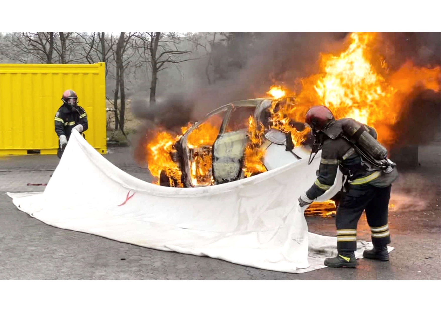 EV fire. 