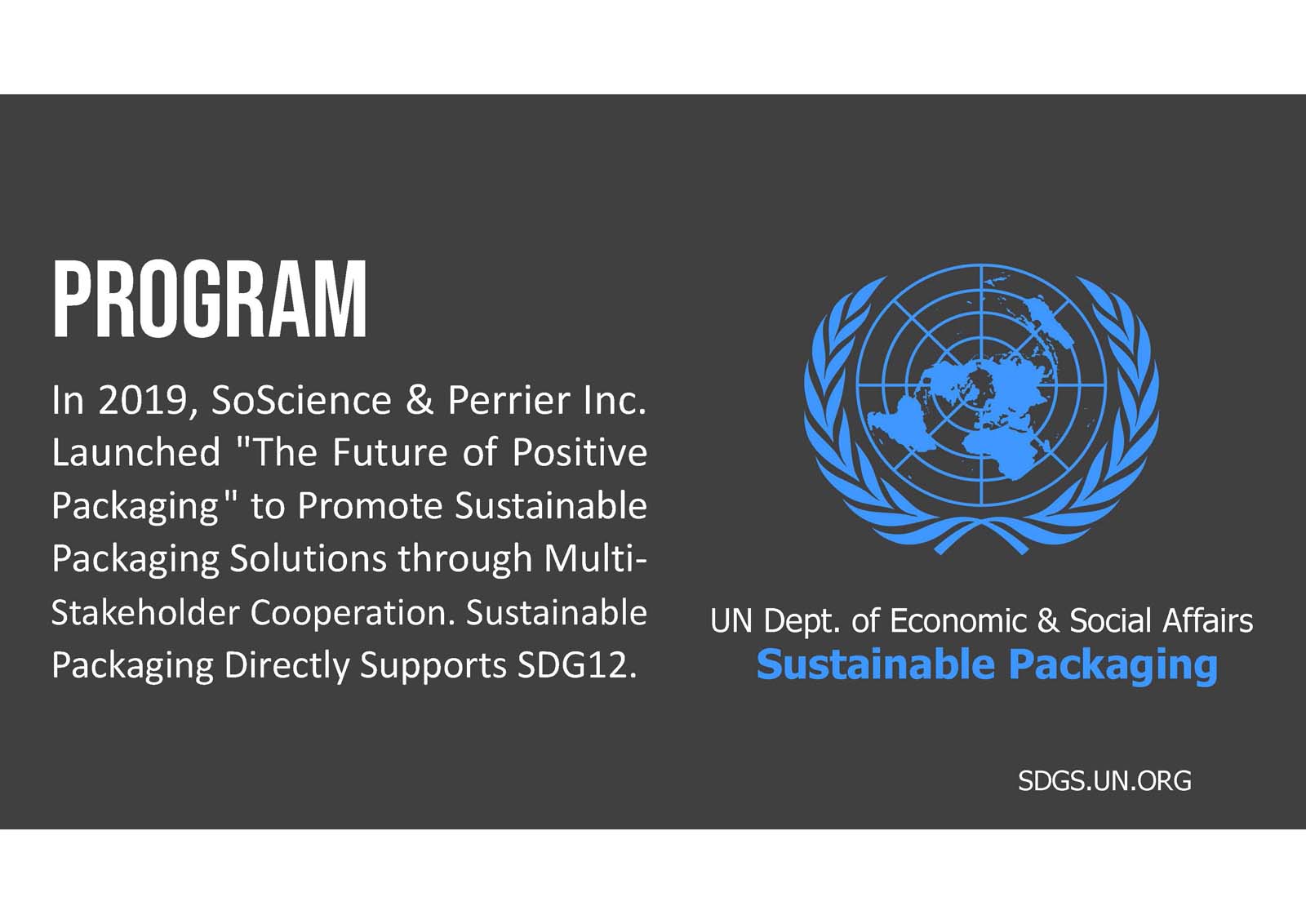 Sustainable Packaging UN.