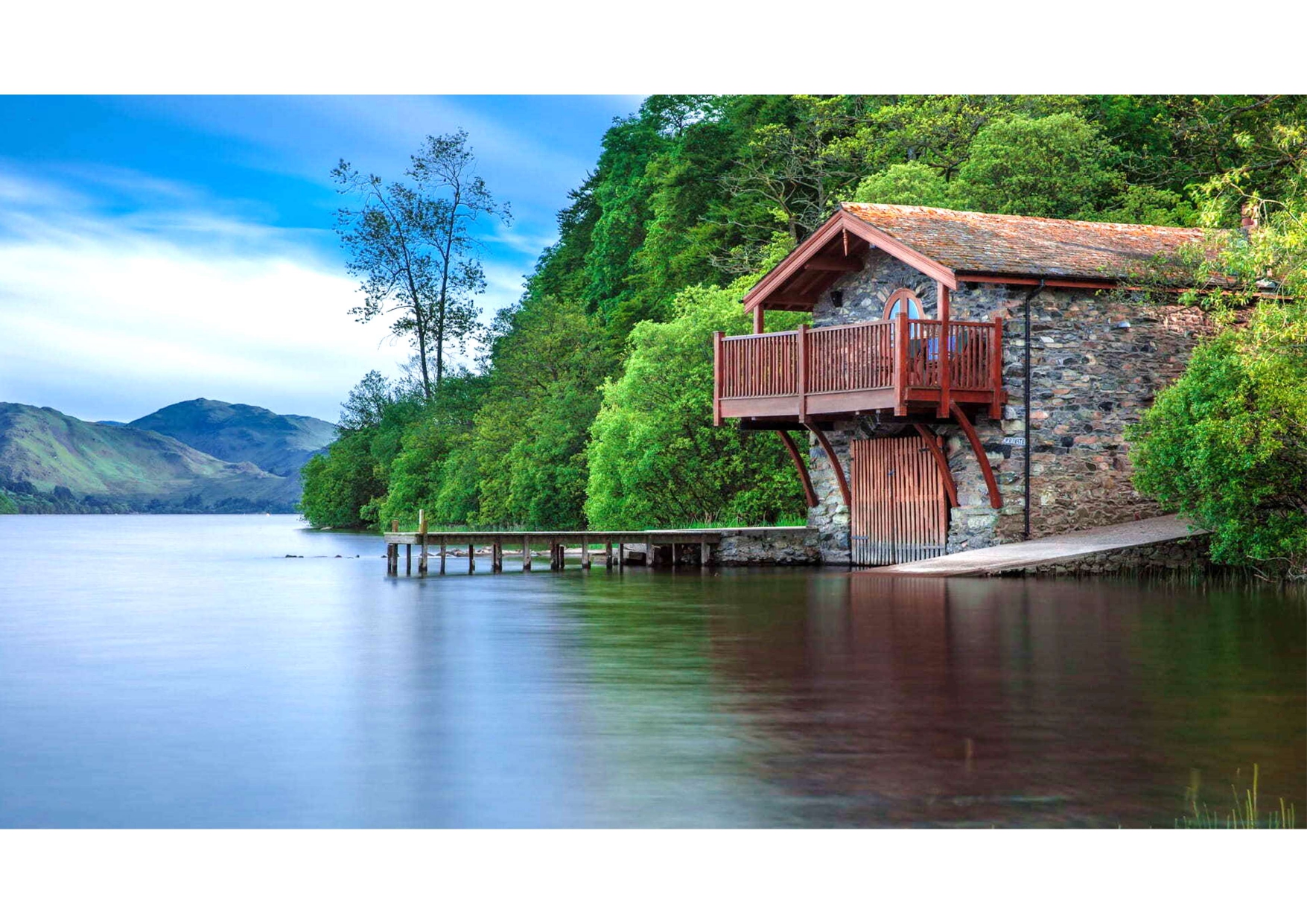 A house on the water.