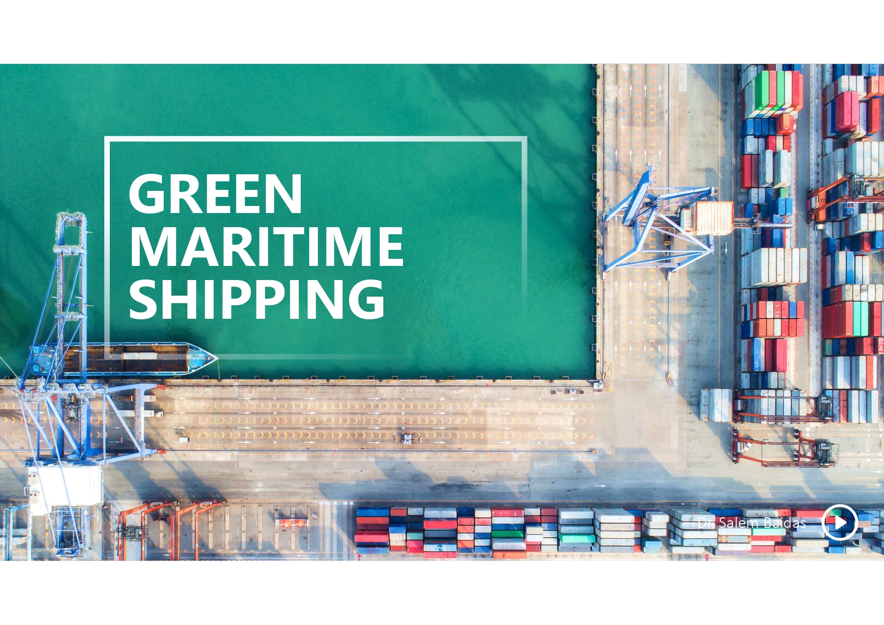 green maritime shipping ppt.