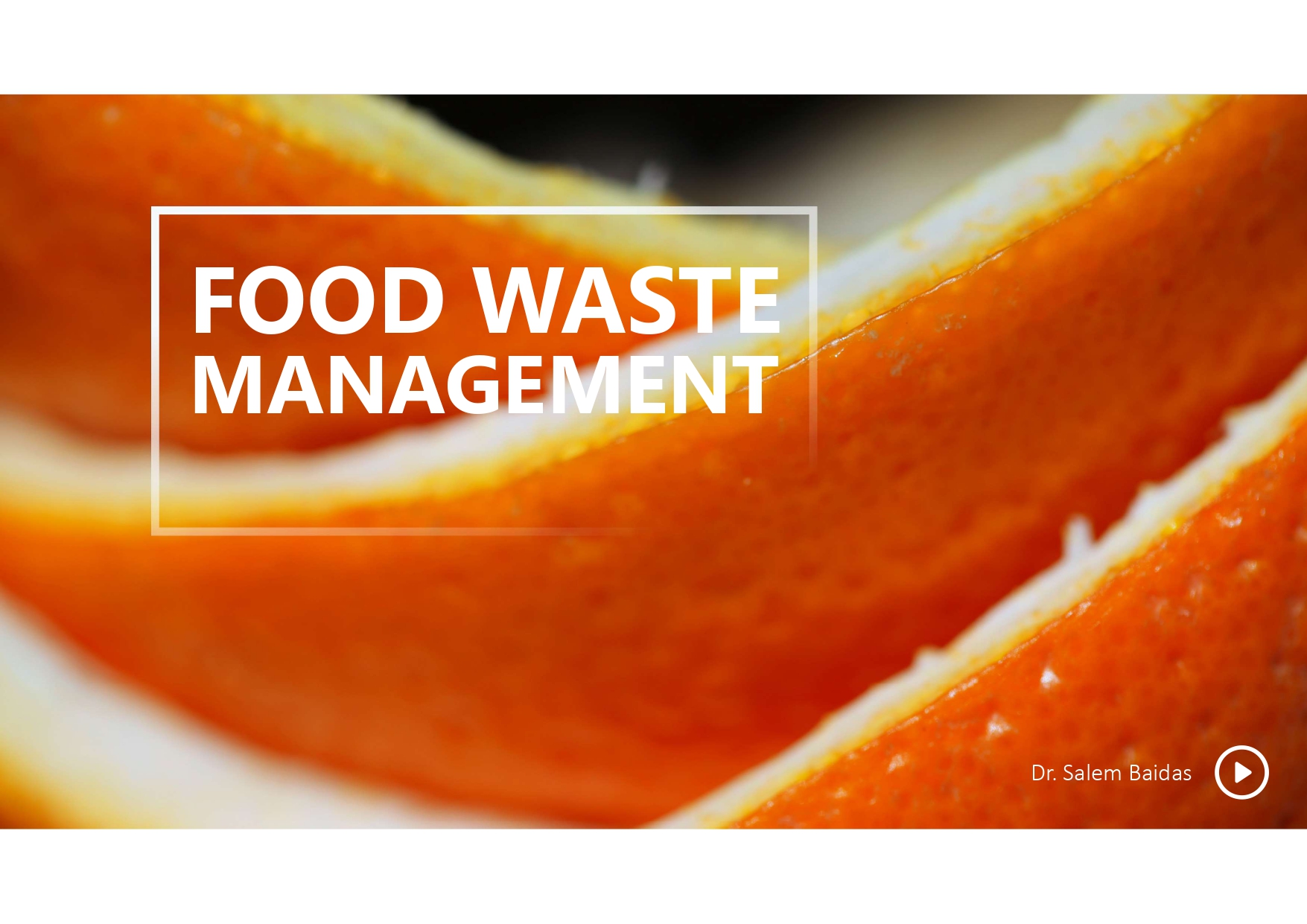 food waste management ppt.