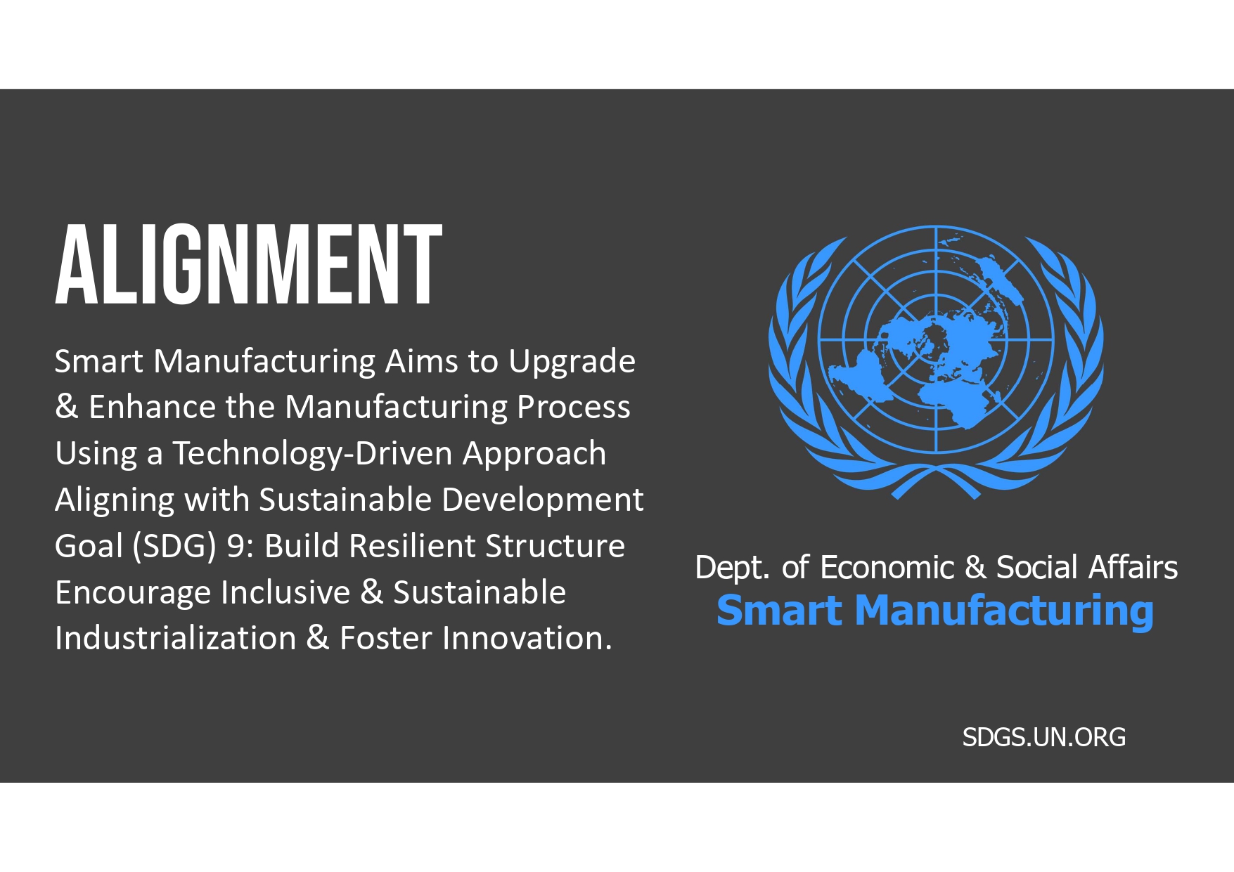 poster about smart manufacturing. 